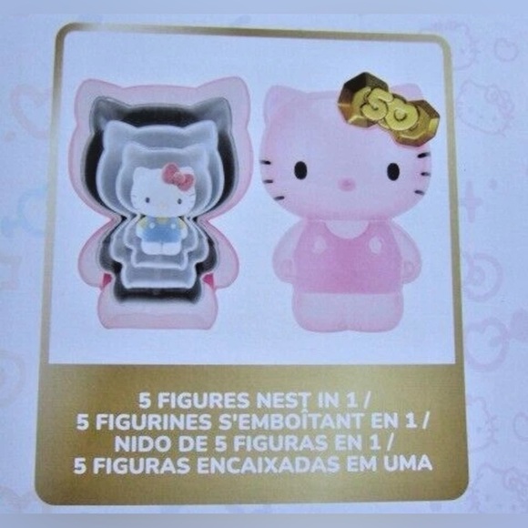 HELLO KITTY ~ 50th Anniversary ~ Nesting Figures ~ 5 Pc ~  COLLECTIBLE! IN HAND! - Picture 6 of 6